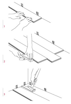 Комплект для укладки деревянного пола SPOON WEDGES
