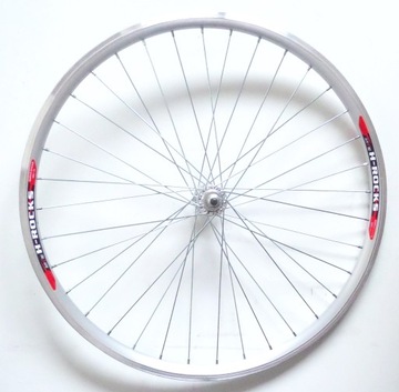 Koło przód stożkowe D6 srebrne alu 26″, 31970
