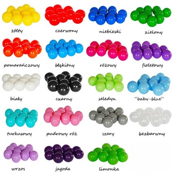 Piłki piłeczki kulki do suchego basenu 150szt 6cm