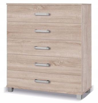 Komoda 100cm 5 szuflad dąb sonoma system X20