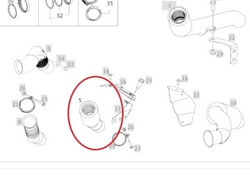 ВЫХЛОПНАЯ ТРУБА/ВЫХЛОПНАЯ ТРУБА MERC ACTROS MP4