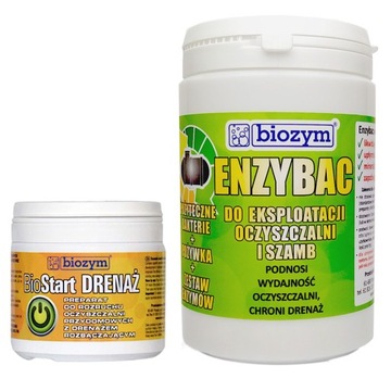 Bakterie do SZAMBA oczyszczalni Enzybac 1kg + starter BioStart Drenaż START