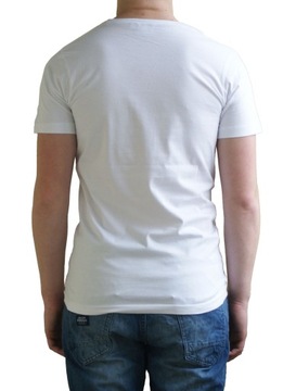 Мужская футболка Slim Fit, хлопковая, белая, XXL
