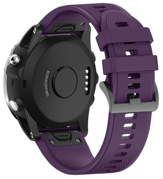 FIOLETOWY Pasek Garmin FENIX 7S Sapphire Solar