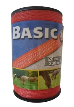 TASMA OGRODZENIOWA BASIC , 200 M X 20 MM, KERBL
