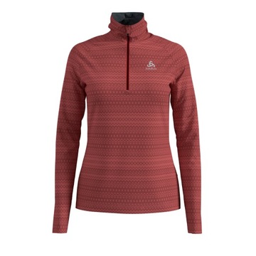 ODLO BLUZA DAMSKA MIDLAYER 1/2 ZIP SILVRETTA