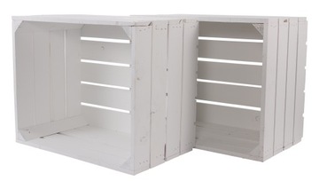 Большой книжный шкаф-стол WHITE WOODEN BOX