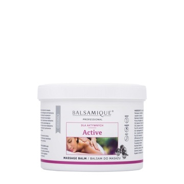 BALSAM DO MASAŻU CIAŁA Z JAŁOWCA ROZMARYNU LAWENDY ACTIVE BALSAMIQUE 500 ml