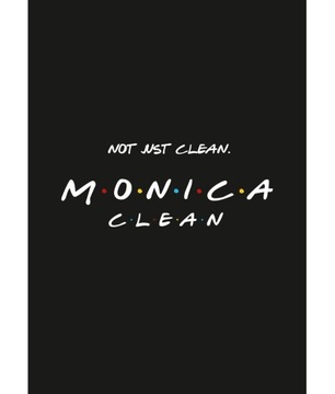 Plakat Friends - Monica Clean - czarny - A3