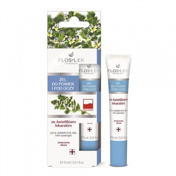 Żel do powiek i pod oczy ze świetlikiem lekarskim 15 ml - Floslek