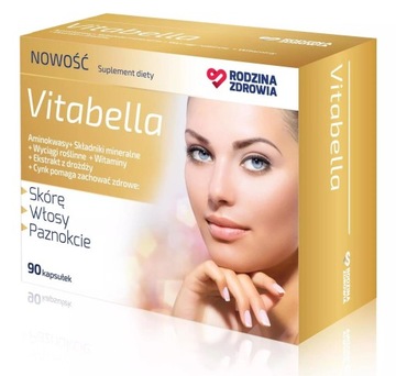 VITABELLA RODZINA ZDROWIA 90 kapsułek Włosy, skóra