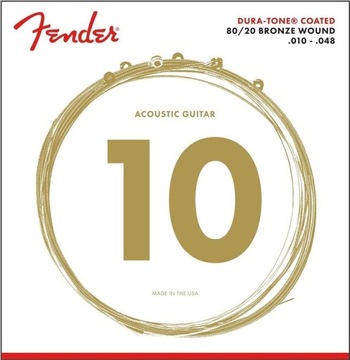 FENDER 880XL Dura-tone struny do gitary akustycznej 10-48