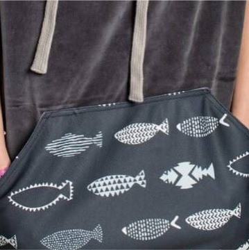 Poncho MOKI - kite wind - plażowe - Aztec Fish - M