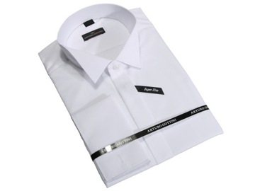 KOSZULA BIAŁA DO MUCHY 80% 39 176-182 SUPER SLIM