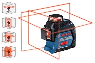 BOSCH GLL 3-80 CROSS CROSS LASER + КОРПУС + LR6 (120м)
