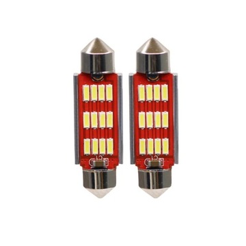 СВЕТОДИОДНАЯ ЛАМПА 12 SMD 4014 C5W C10W CANBUS 41мм 42мм