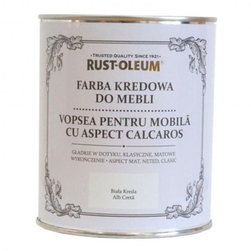 FARBA KREDOWA DO MEBLI RUSTOLEUM BIAŁY