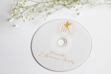 DVD с принтом причастия СУВЕНИР ПЕРВОГО СВЯТОГО ПРИЧАСТИЯ голубь IHS