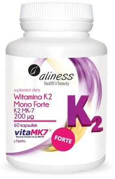 ALINESS WITAMINA K2 MK-7 200 mcg Z NATTO NATURALNA