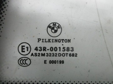 BMW 1 E81 SKLO (OKNO) KAROSERIE LEVÝ ZADNÍ M3232