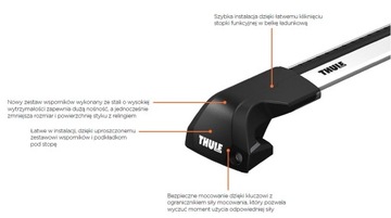 БАГАЖНИК THULE WINGBAR EDGE AUDI Q5 SUV 2008-17