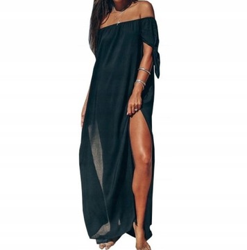 SUKIENKA PLAŻOWA TUNIKA MAXI BOHO KOLORY