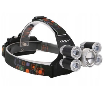 LATARKA CZOŁOWA 5LED CREE XM-L T6 2xAKUMULATOROWA