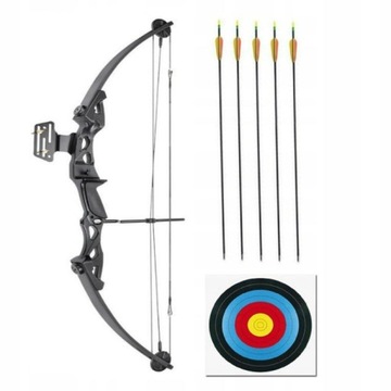 ŁUK BLOCZKOWY COBRA PROTEX CZARNY 55Ibs+5xStrzał+T