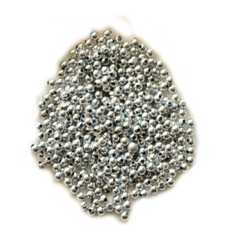 Koraliki drobne 3mm 530szt srebrne