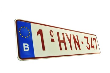 Tablice rejestracyjne kolekcjonerskie Belgijskie