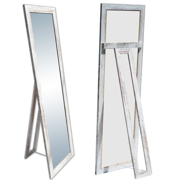 НАПОЛЬНОЕ зеркало БЕЛОЕ 160х50 венге УЗКАЯ НОЖКА MR