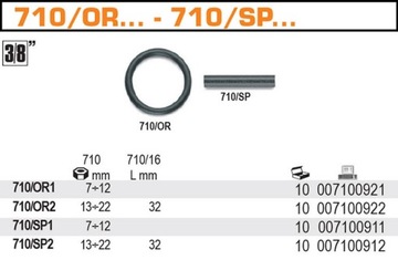 ЗАЩИТНОЕ КОЛЬЦО ДЛЯ УДАРНЫХ ГОЛОВОК BETA 710/OR2