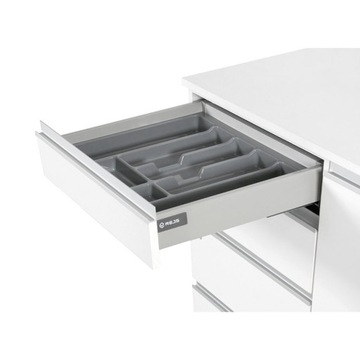 WKŁAD DO SZUFLADY NA SZTUĆCE ORGANIZER 70 CM BIAŁY