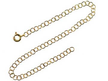 VERSIL bransoleta złocona łańcuszek 25 cm SREBRO