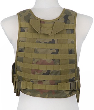 ТАКТИЧЕСКИЙ ВОЕННЫЙ ЖИЛЕТ MBSS PLATE CARRIER GFC, модель 93 PL, камуфляж «Woodland»