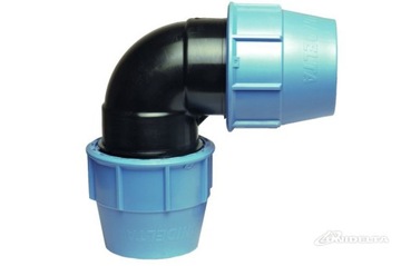 UNIDELTA kolano kolanko PE 40x40 Dn40 PN16
