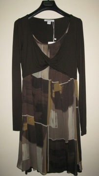 MAX MARA sukienka IT42 silk+jersey (NOWA z metką)