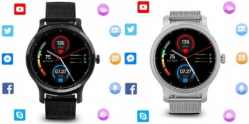 ЧАСЫ SMARTWATCH TOUCH 2.6 С 3 РЕМЕШКАМИ PULSE PPG IP67