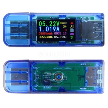 Измеритель порта USB 3.0 AT34 A V W Ah цветной ЖК-дисплей