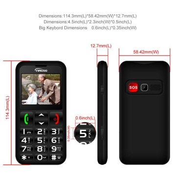 YINGTAI T11 старший телефон SOS мобильный телефон