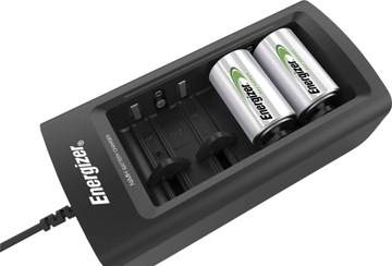 Универсальное зарядное устройство Energizer R3 R6 R14 R20 9 В + 2 батарейки C 2500 мАч