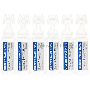 GILBERT Sól fizjologiczna 0,9% NaCl 5x 5ml ampułki