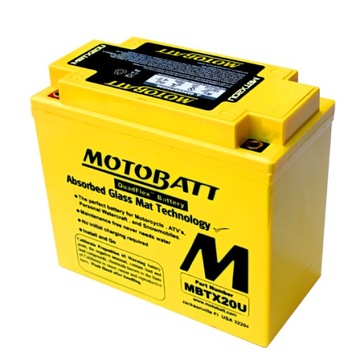 AKUMULATOR MOTOBATT MBTX20U 12V 21Ah 310A YTX20L