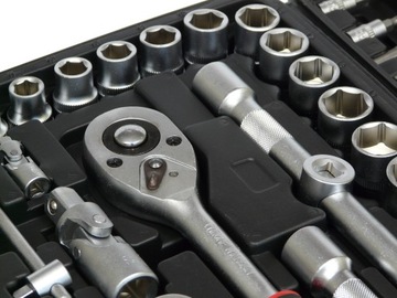 ZESTAW KLUCZY NASADOWYCH KLUCZE NASADOWE 108+ 6-22 mm 12 SZTUK NASADKI TORX