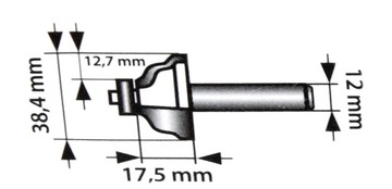 ФОРМА РЕЗКИ ПО ДЕРЕВО ХВОСТОВИК 12 ММ
