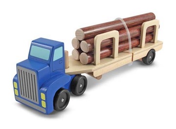 MELISSA DOUG CIĘŻARÓWKA TIR TRANSPORT DREWNA 14099