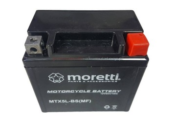 Гелевой аккумулятор для мотоциклов MORETTI MTX5L-BS