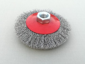 ПРОВОЛОЧНАЯ ДИСКОВАЯ ЩЕТКА М14 ИЗОЛНЕННАЯ ПРОВОЛОКА 100мм