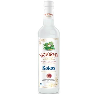 SYROP BARMAŃSKI KOKOS DO DRINKÓW I KOKTAJLI VICTORIA'S 490 ML