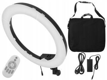 LAMPA PIERŚCIENIOWA LED 55 dimmer pilot 3000-6000K